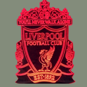 GearUP Acrylic Multicolor Night Lamp (Only Acrylic) Liverpool F.C